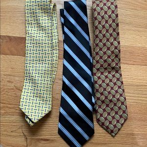 3 silk ties